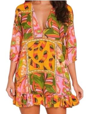 Anthropologie Label of love calista mini dress size L